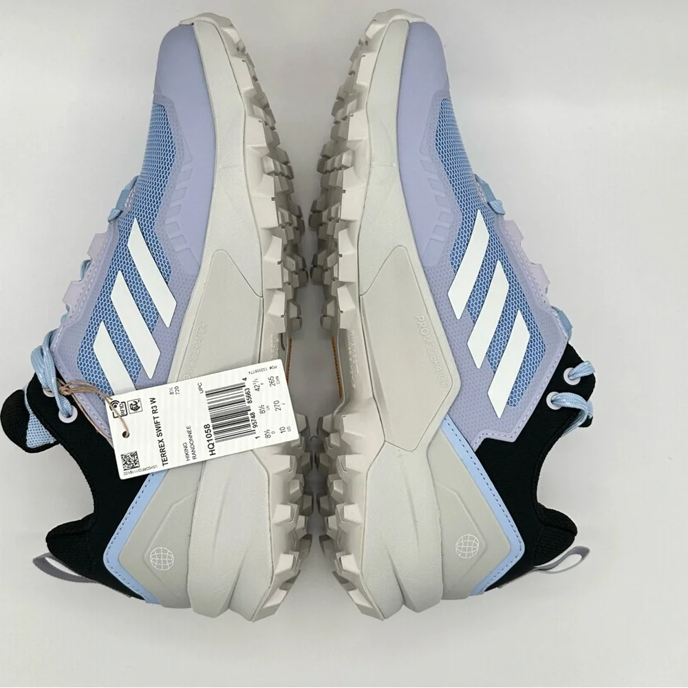 Women’s Adidas Hiking Shoes Size 10 Terrex Swift R3 Blue Dawn HQ1058 New - Picture 7 of 9